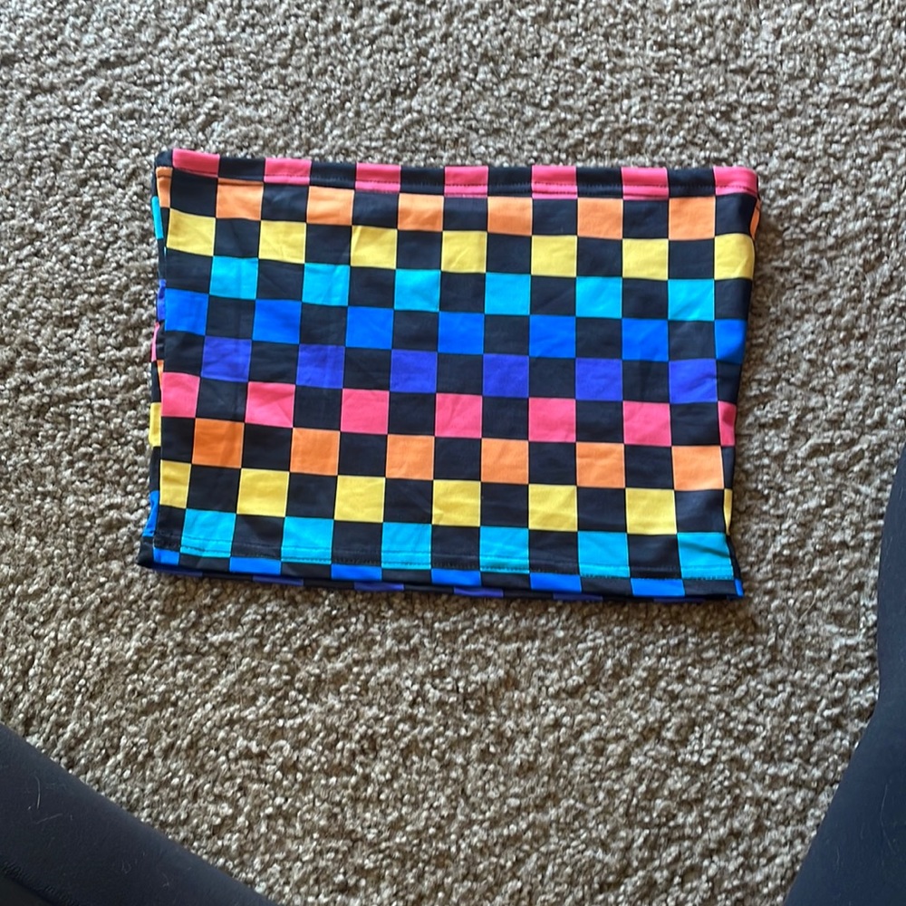 rainbow tube top